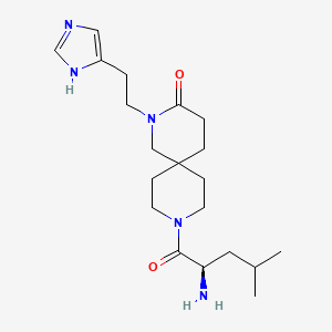 molecular formula C20H33N5O2 B5689440 2-[2-(1H-imidazol-4-yl)ethyl]-9-D-leucyl-2,9-diazaspiro[5.5]undecan-3-one dihydrochloride 