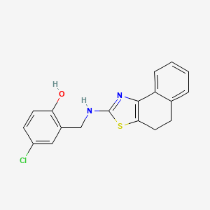 molecular formula C18H15ClN2OS B5689445 4-chloro-2-[(4,5-dihydronaphtho[1,2-d][1,3]thiazol-2-ylamino)methyl]phenol 