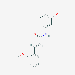 molecular formula C17H17NO3 B5689456 3-(2-methoxyphenyl)-N-(3-methoxyphenyl)acrylamide 