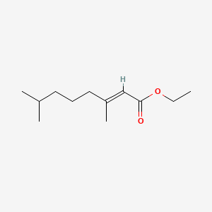 molecular formula C12H22O2 B568946 3,7-二甲基-2-辛烯酸乙酯 CAS No. 59060-59-2