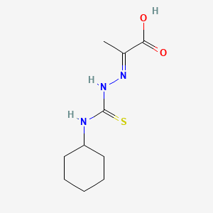 molecular formula C10H17N3O2S B568949 (2E)-2-[2-[(Cyclohexylamino)thioxomethyl]hydrazinylidene]propanoic Acid CAS No. 1313191-88-6