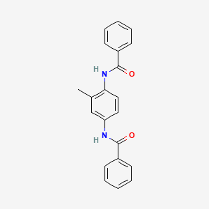 molecular formula C21H18N2O2 B5689550 N,N'-(2-methyl-1,4-phenylene)dibenzamide 