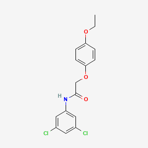molecular formula C16H15Cl2NO3 B5689562 N-(3,5-dichlorophenyl)-2-(4-ethoxyphenoxy)acetamide 