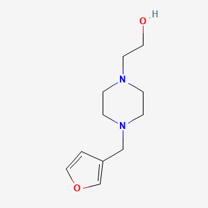 molecular formula C11H18N2O2 B5689564 2-[4-(3-furylmethyl)-1-piperazinyl]ethanol 