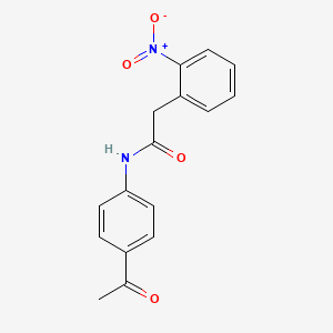 molecular formula C16H14N2O4 B5689576 N-(4-acetylphenyl)-2-(2-nitrophenyl)acetamide 