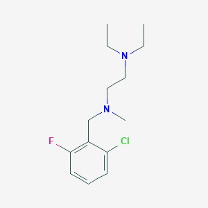 molecular formula C14H22ClFN2 B5689679 (2-chloro-6-fluorobenzyl)[2-(diethylamino)ethyl]methylamine 
