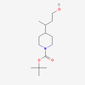 molecular formula C14H27NO3 B568971 1-Boc-4-(4-hydroxy-2-butyl)piperidine CAS No. 919360-49-9