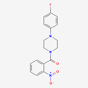 molecular formula C17H16FN3O3 B5689752 1-(4-fluorophenyl)-4-(2-nitrobenzoyl)piperazine 