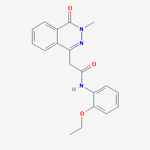 molecular formula C19H19N3O3 B5689779 N-(2-ethoxyphenyl)-2-(3-methyl-4-oxo-3,4-dihydro-1-phthalazinyl)acetamide 