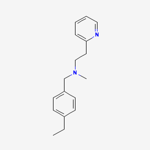 molecular formula C17H22N2 B5689815 (4-ethylbenzyl)methyl[2-(2-pyridinyl)ethyl]amine 
