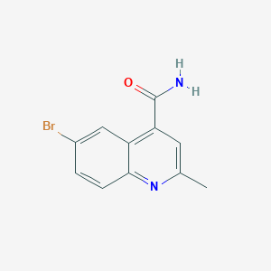 molecular formula C11H9BrN2O B5689816 6-bromo-2-methyl-4-quinolinecarboxamide 