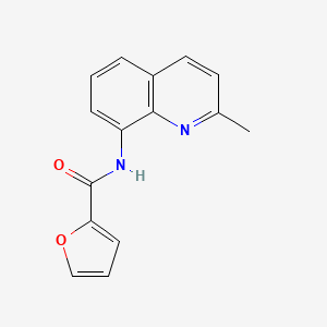 molecular formula C15H12N2O2 B5689851 N-(2-methyl-8-quinolinyl)-2-furamide 