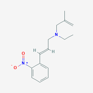 molecular formula C15H20N2O2 B5689870 N-ethyl-2-methyl-N-[3-(2-nitrophenyl)-2-propen-1-yl]-2-propen-1-amine 
