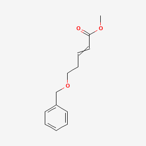 molecular formula C13H16O3 B568988 Methyl 5-(benzyloxy)pent-2-enoate CAS No. 128217-53-8