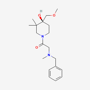 molecular formula C19H30N2O3 B5689912 (4S)-1-(N-benzyl-N-methylglycyl)-4-(methoxymethyl)-3,3-dimethyl-4-piperidinol 