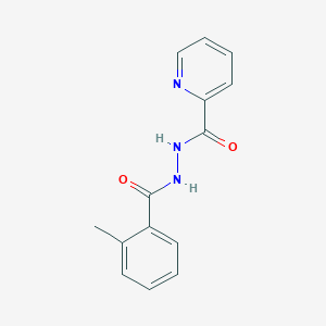 molecular formula C14H13N3O2 B5689927 N'-(2-methylbenzoyl)-2-pyridinecarbohydrazide 