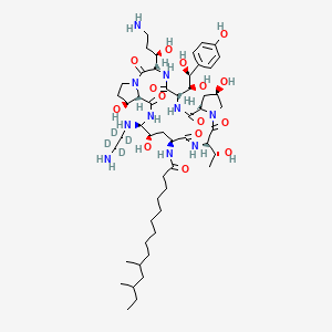 molecular formula C52H88N10O15 B568995 Caspofungin Acetate-d4 CAS No. 1131958-73-0