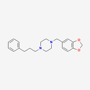 1-(1,3-benzodioxol-5-ylmethyl)-4-(3-phenylpropyl)piperazine
