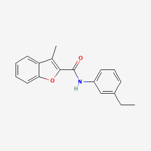 molecular formula C18H17NO2 B5690002 N-(3-ethylphenyl)-3-methyl-1-benzofuran-2-carboxamide 