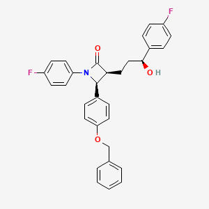molecular formula C31H27F2NO3 B569003 4'-O-苄氧基（3S,4S）-依泽替米贝 CAS No. 1683564-73-9