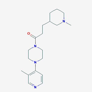 1-[3-(1-methyl-3-piperidinyl)propanoyl]-4-(3-methyl-4-pyridinyl)piperazine