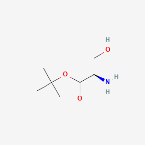 molecular formula C7H15NO3 B569006 (R)-tert-Butyl 2-amino-3-hydroxypropanoate CAS No. 948296-15-9