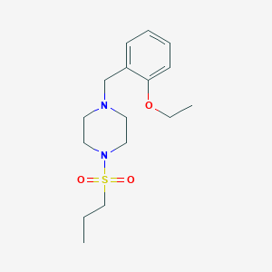molecular formula C16H26N2O3S B5690066 1-(2-ethoxybenzyl)-4-(propylsulfonyl)piperazine 