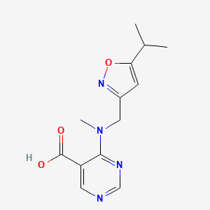 4-[[(5-isopropylisoxazol-3-yl)methyl](methyl)amino]pyrimidine-5-carboxylic acid