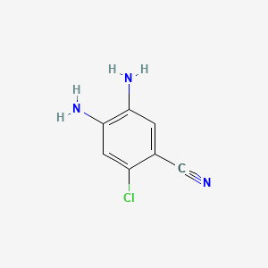 molecular formula C7H6ClN3 B569011 4,5-二氨基-2-氯苯甲腈 CAS No. 497147-90-7