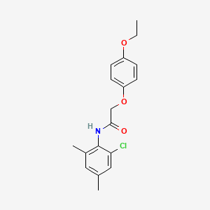 molecular formula C18H20ClNO3 B5690130 N-(2-chloro-4,6-dimethylphenyl)-2-(4-ethoxyphenoxy)acetamide 