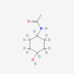 molecular formula C8H15NO2 B569014 4-乙酰氨基环己醇-d10 CAS No. 1241045-79-3