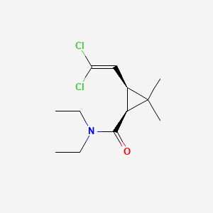 molecular formula C12H19Cl2NO B569015 Cis-3-(2,2-Dichloroethenyl)-N,N-diethyl-2,2-dimethylcyclopropanecarboxamide CAS No. 153653-44-2