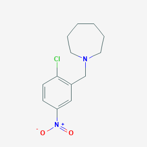 molecular formula C13H17ClN2O2 B5690258 1-(2-chloro-5-nitrobenzyl)azepane 