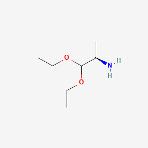 molecular formula C7H17NO2 B569026 (R)-1,1-二乙氧基-2-丙胺 CAS No. 148402-57-7