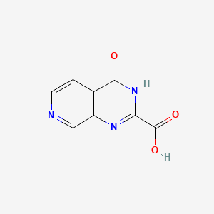 molecular formula C8H5N3O3 B569027 4-Oxo-3,4-dihydropyrido[3,4-d]pyrimidine-2-carboxylic acid CAS No. 1029420-94-7