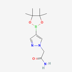 2-(4-(4,4,5,5-tetramethyl-1,3,2-dioxaborolan-2-yl)-1H-pyrazol-1-yl)acetamide