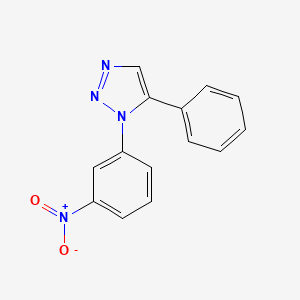 molecular formula C14H10N4O2 B5690353 1-(3-硝基苯基)-5-苯基-1H-1,2,3-三唑 
