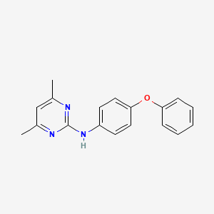 molecular formula C18H17N3O B5690366 4,6-dimethyl-N-(4-phenoxyphenyl)-2-pyrimidinamine 