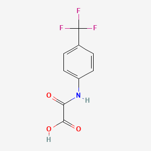 molecular formula C9H6F3NO3 B569037 2-Oxo-2-[4-(trifluoromethyl)anilino]acetic acid CAS No. 69066-42-8