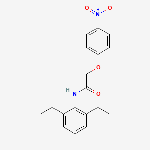 molecular formula C18H20N2O4 B5690382 N-(2,6-diethylphenyl)-2-(4-nitrophenoxy)acetamide 