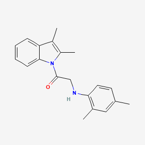 molecular formula C20H22N2O B5690431 N-[2-(2,3-dimethyl-1H-indol-1-yl)-2-oxoethyl]-2,4-dimethylaniline 