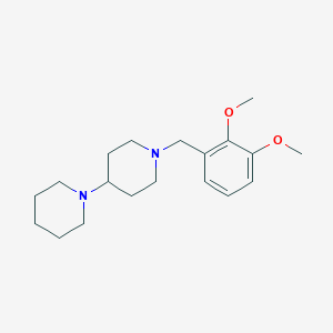 molecular formula C19H30N2O2 B5690466 1'-(2,3-dimethoxybenzyl)-1,4'-bipiperidine 