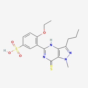 molecular formula C17H20N4O4S2 B569048 去哌嗪硫代西地那非 CAS No. 1353018-10-6