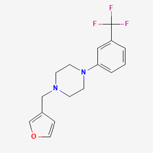 molecular formula C16H17F3N2O B5690480 1-(3-furylmethyl)-4-[3-(trifluoromethyl)phenyl]piperazine 