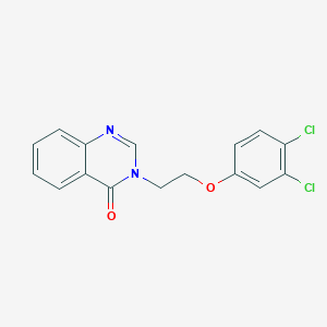 molecular formula C16H12Cl2N2O2 B5690493 3-[2-(3,4-dichlorophenoxy)ethyl]-4(3H)-quinazolinone 