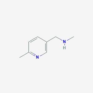molecular formula C8H12N2 B056905 2-甲基-5-[(甲氨基)甲基]吡啶 CAS No. 120740-02-5
