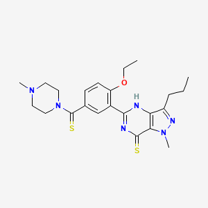 molecular formula C23H30N6OS2 B569050 Dithiodesmethylcarbodenafil CAS No. 1333233-46-7