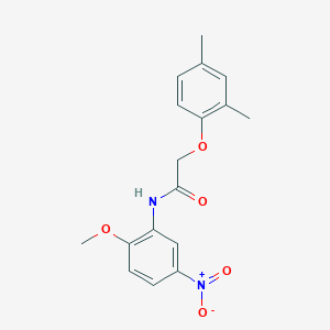 molecular formula C17H18N2O5 B5690523 2-(2,4-dimethylphenoxy)-N-(2-methoxy-5-nitrophenyl)acetamide 