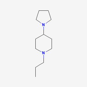molecular formula C12H24N2 B5690524 1-propyl-4-(1-pyrrolidinyl)piperidine 