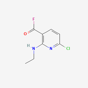 molecular formula C8H8ClFN2O B569054 6-Chloro-2-ethylamino-nicotinoyl fluoride CAS No. 1092523-22-2